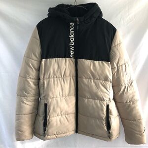 New Balance Sherpa lined two toned puffer winter jacket coat